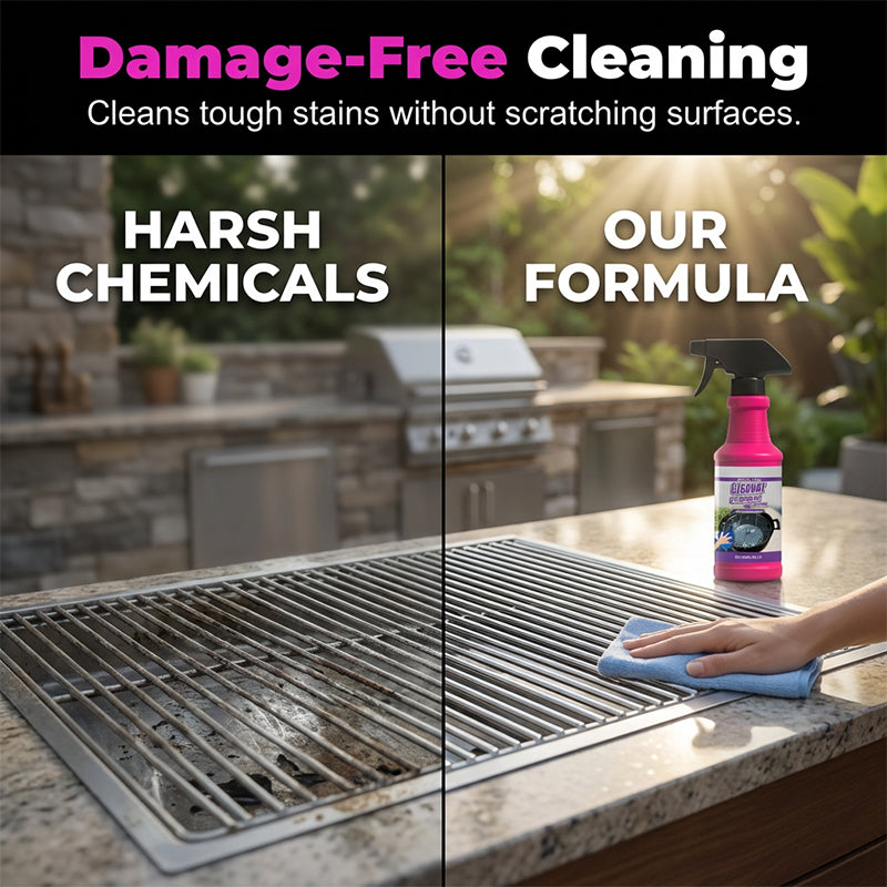 🍢 Fast-Acting Grill Degreaser | Heavy Duty Cleaning Spray