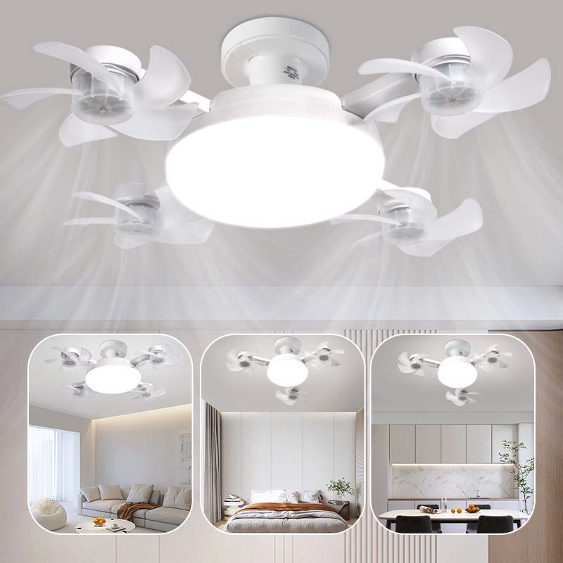 💡 E27 Socket Ceiling Fan Light – 2-in-1 LED Fan Bulb with Remote Control for Bedroom, Kitchen & Home Cooling