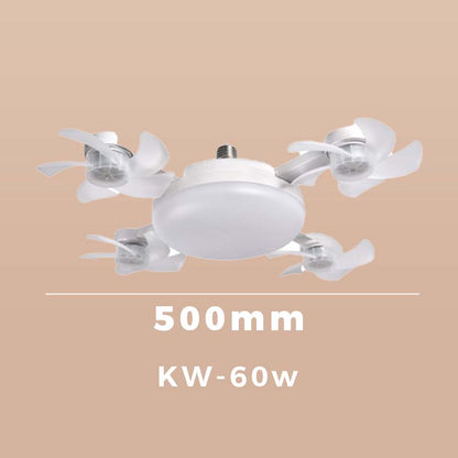 💡 E27 Socket Ceiling Fan Light – 2-in-1 LED Fan Bulb with Remote Control for Bedroom, Kitchen & Home Cooling
