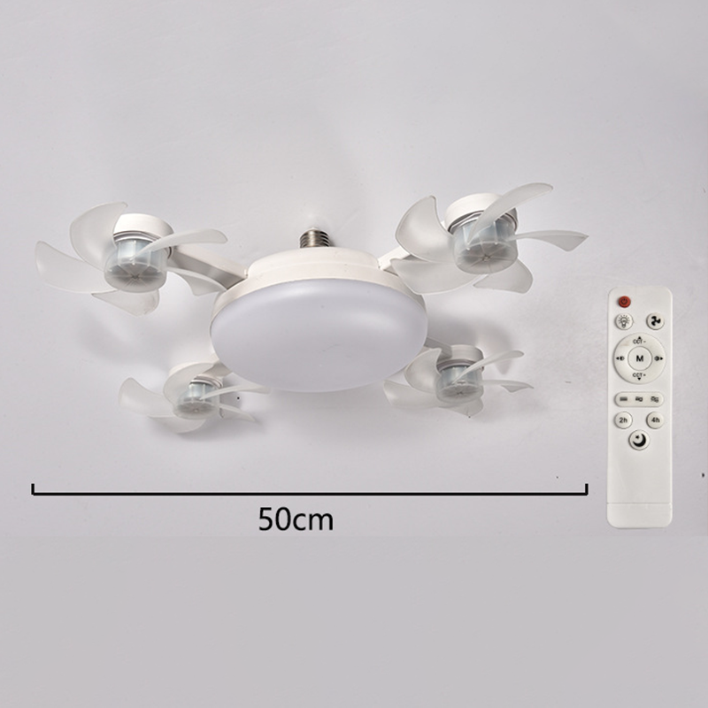 💡 E27 Socket Ceiling Fan Light – 2-in-1 LED Fan Bulb with Remote Control for Bedroom, Kitchen & Home Cooling