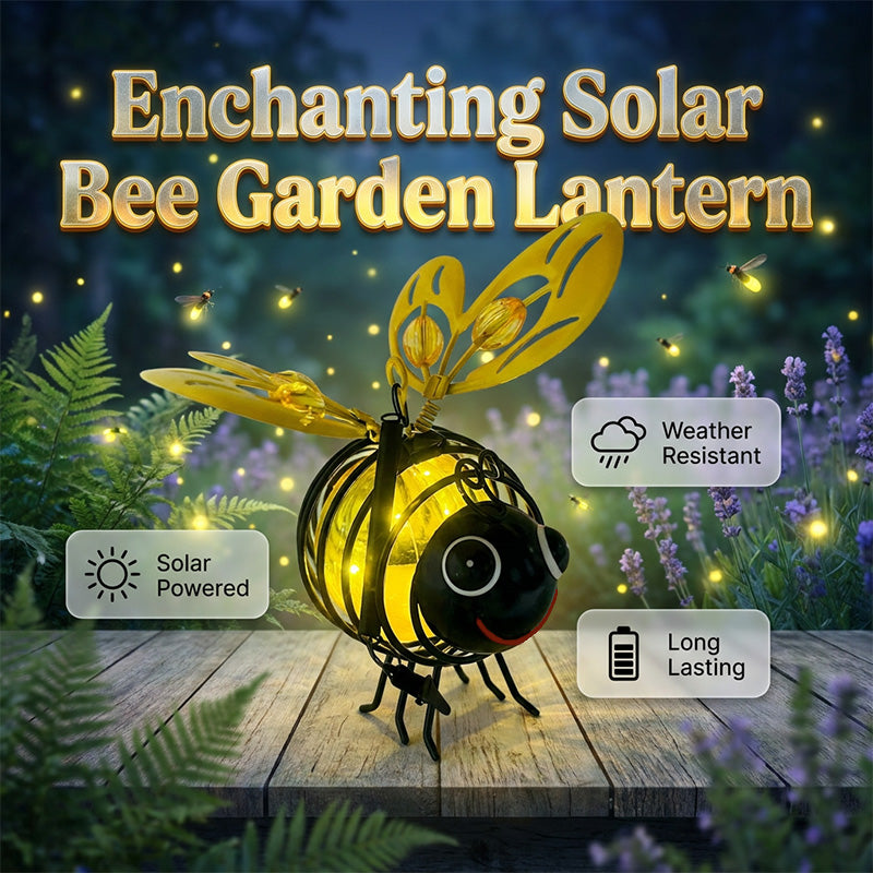 🐝 Outdoor Hanging Solar Bee Light – Charming Garden Décor With A Warm Evening Glow