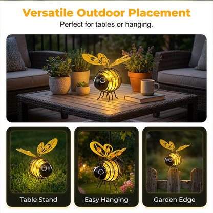 🐝 Outdoor Hanging Solar Bee Light – Charming Garden Décor With A Warm Evening Glow
