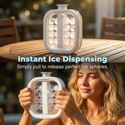 Portable Silicone Ice Ball Maker Bottle 🧊 Freeze, Store & Release Perfect Ice Balls with Ease