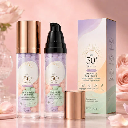 Three-Color Protective Isolation Cream with SPF 50 Coverage