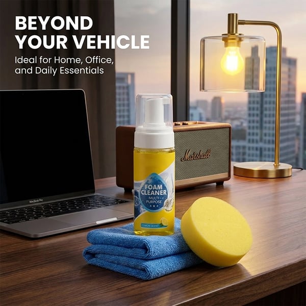 4-in-1 Multi-Enzyme Foam Cleaner – Deep Clean Car, Kitchen, Bathroom & Sofa