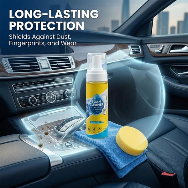 4-in-1 Multi-Enzyme Foam Cleaner – Deep Clean Car, Kitchen, Bathroom & Sofa
